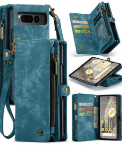 CaseMe Google Pixel Fold Wallet Case with Wrist Strap