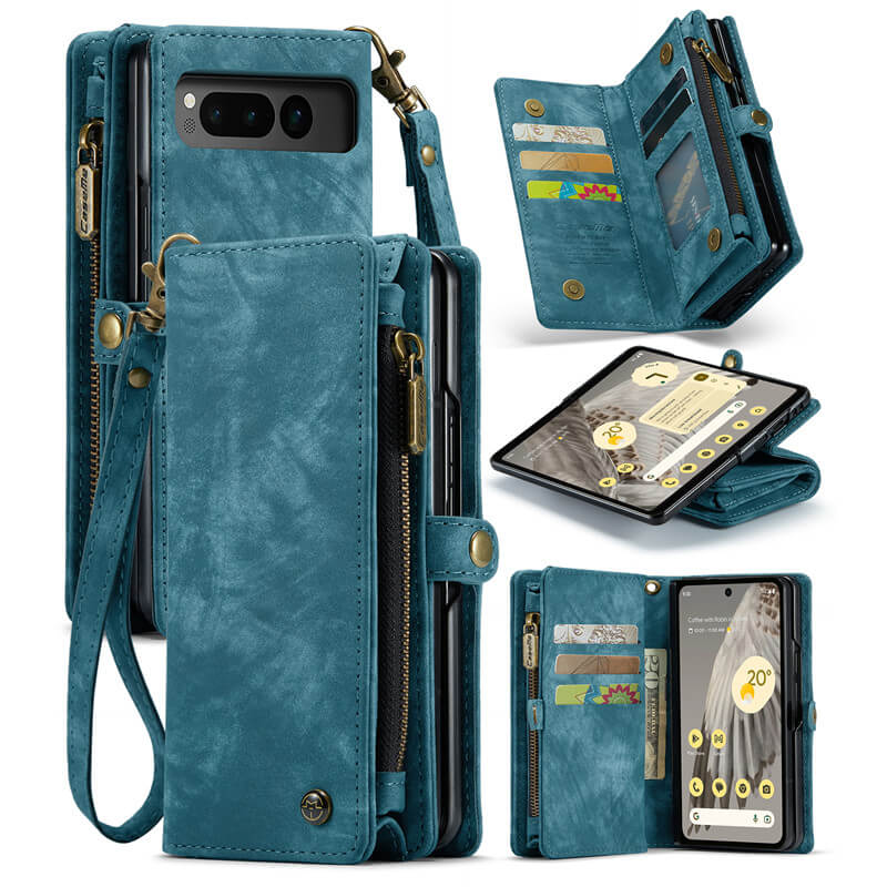 CaseMe Google Pixel Fold Wallet Case with Wrist Strap
