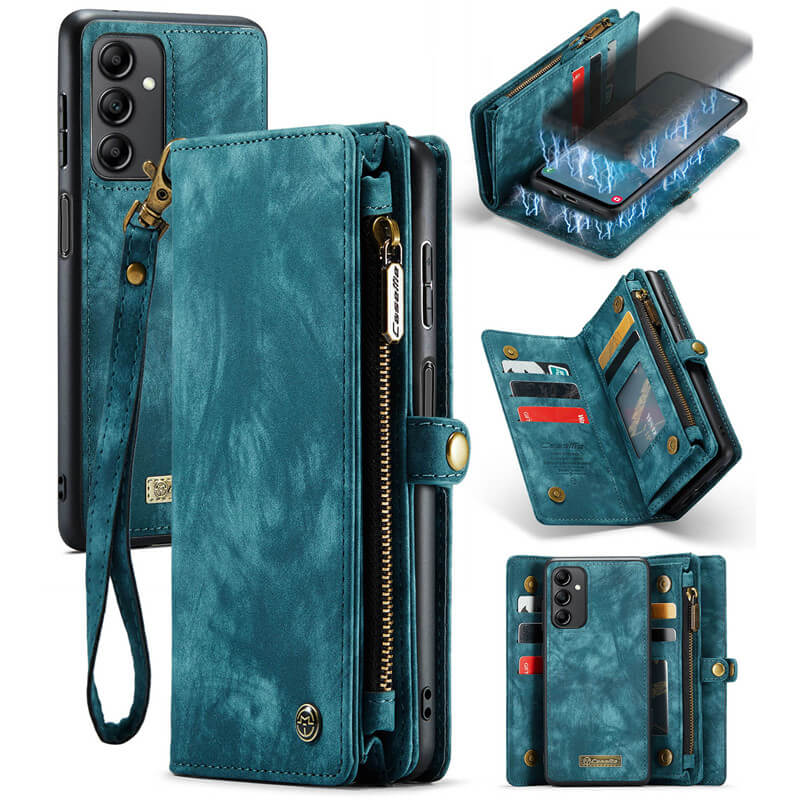 CaseMe Samsung Galaxy A14 Wallet Case with Wrist Strap
