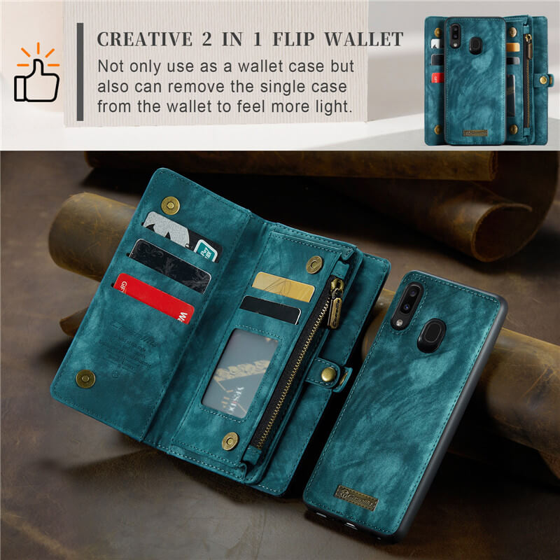 CaseMe Samsung Galaxy A20/A30 Wallet Case with Wrist Strap - Image 7