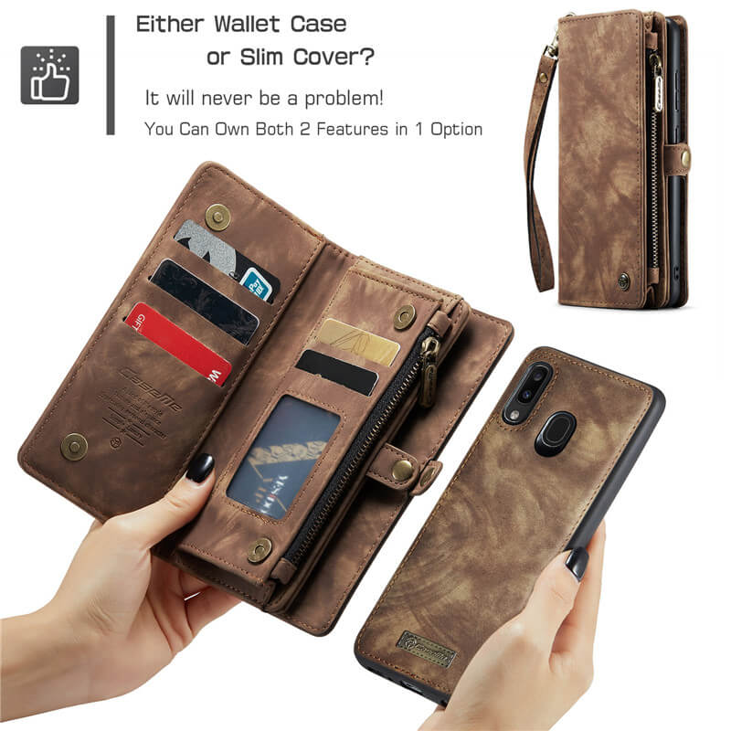 CaseMe Samsung Galaxy A20/A30 Wallet Case with Wrist Strap - Image 8