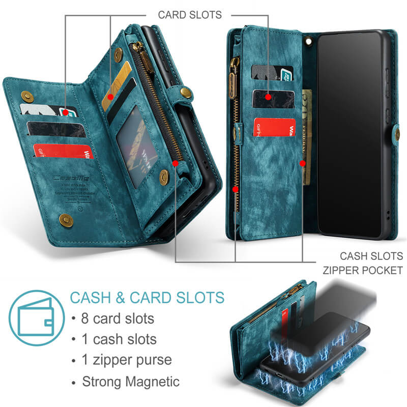 CaseMe Samsung Galaxy A50 Wallet Case with Wrist Strap - Image 3