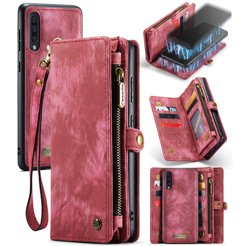CaseMe Samsung Galaxy A50 Wallet Case with Wrist Strap