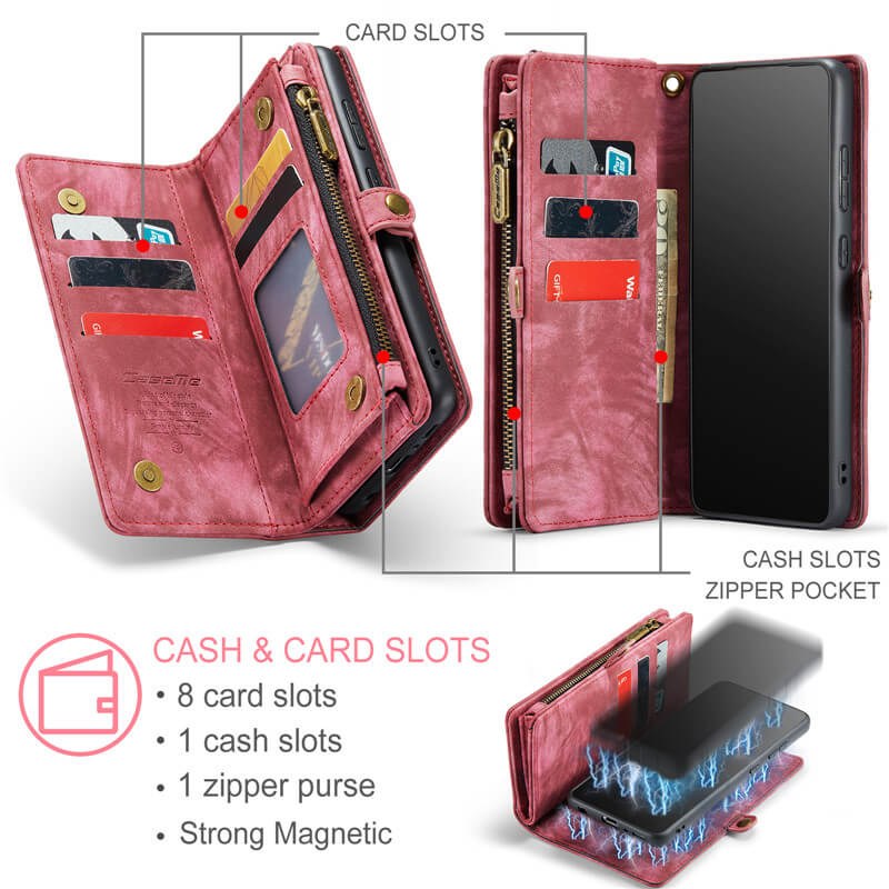CaseMe Samsung Galaxy A51 4G Wallet Case with Wrist Strap - Image 3
