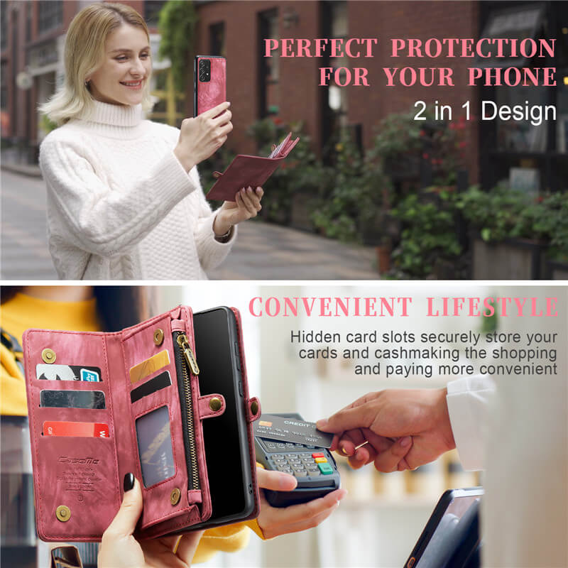 CaseMe Samsung Galaxy A52 Wallet Case with Wrist Strap - Image 6
