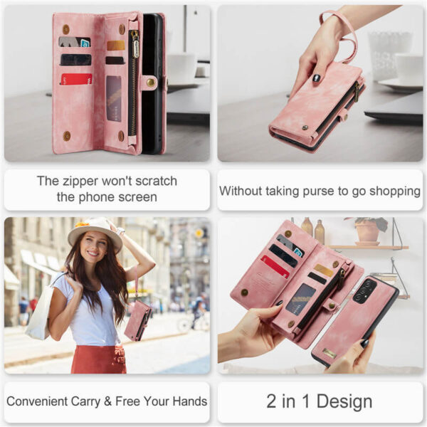 CaseMe Samsung Galaxy A52 Wallet Case with Wrist Strap - Image 5