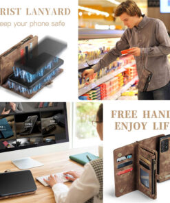 CaseMe Samsung Galaxy A52 Wallet Case with Wrist Strap - Image 4