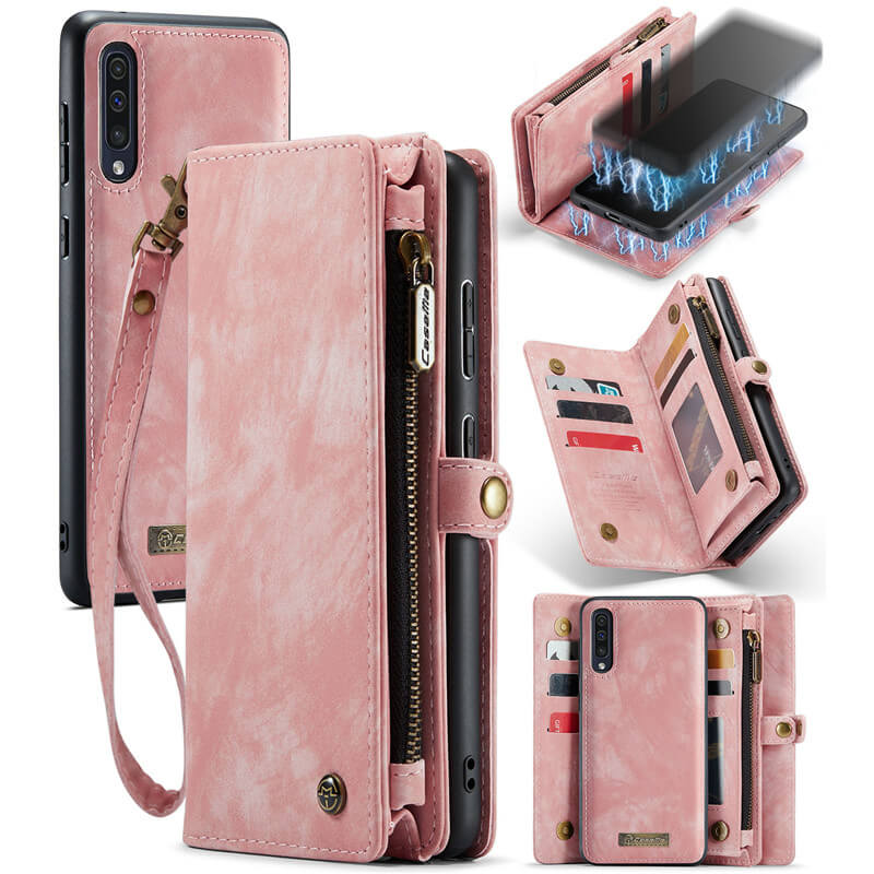 CaseMe Samsung Galaxy A70 Wallet Case with Wrist Strap