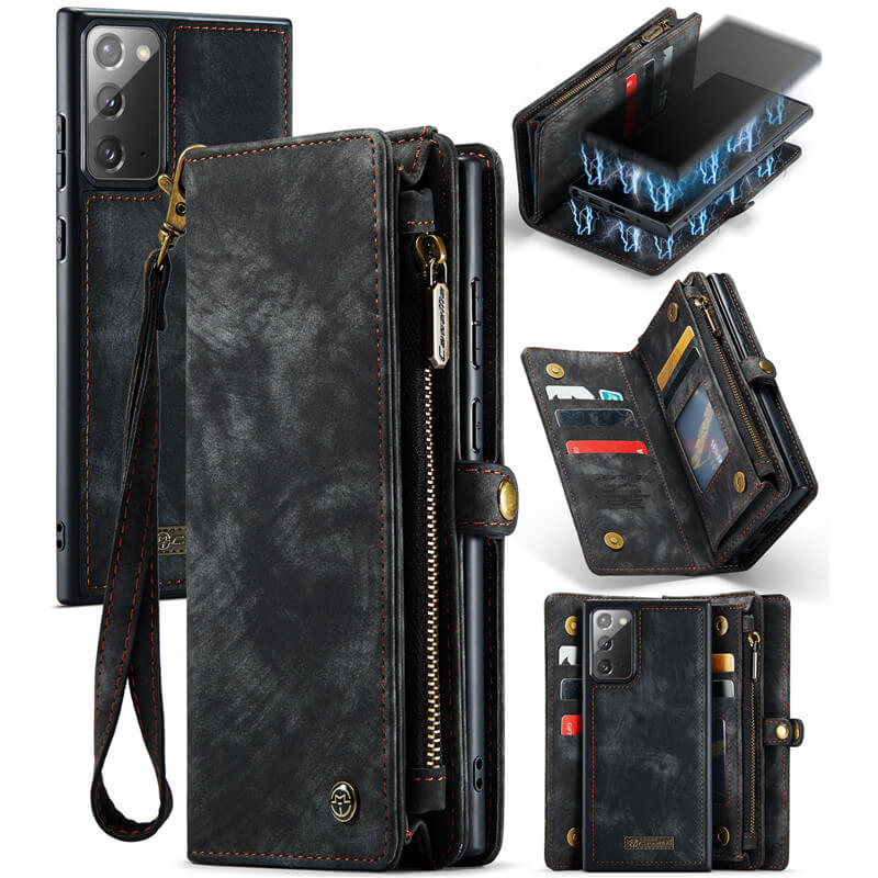 CaseMe Samsung Galaxy Note 20 Wallet Case with Wrist Strap