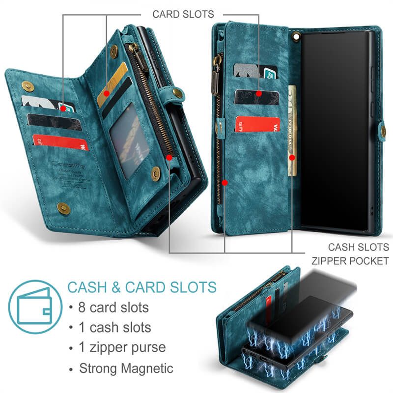 CaseMe Samsung Galaxy Note 20 Ultra Wallet Case with Wrist Strap - Image 3