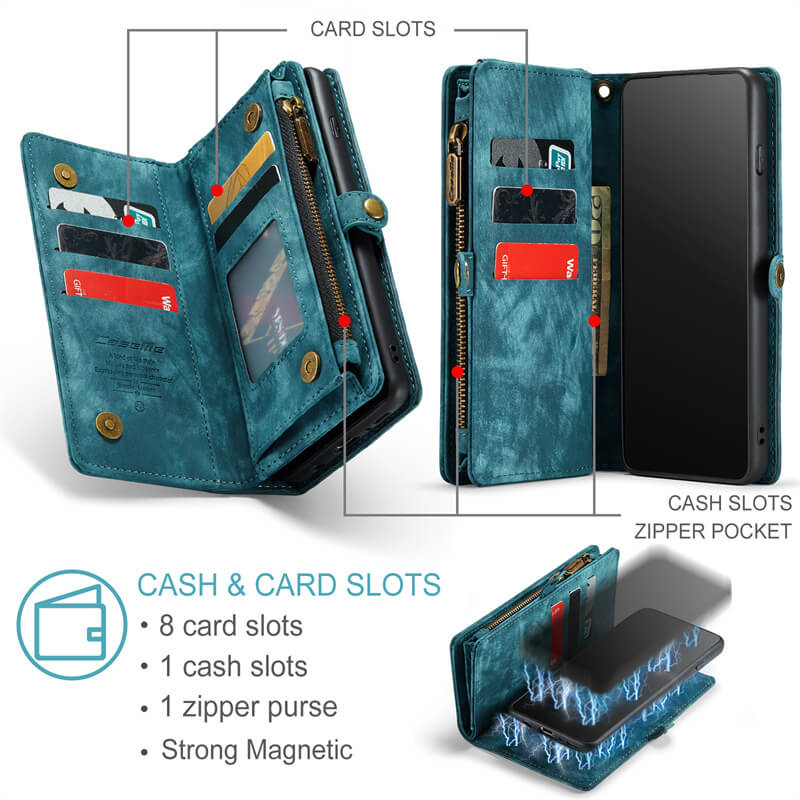 CaseMe Samsung Galaxy S10 Plus Wallet Case with Wrist Strap - Image 3