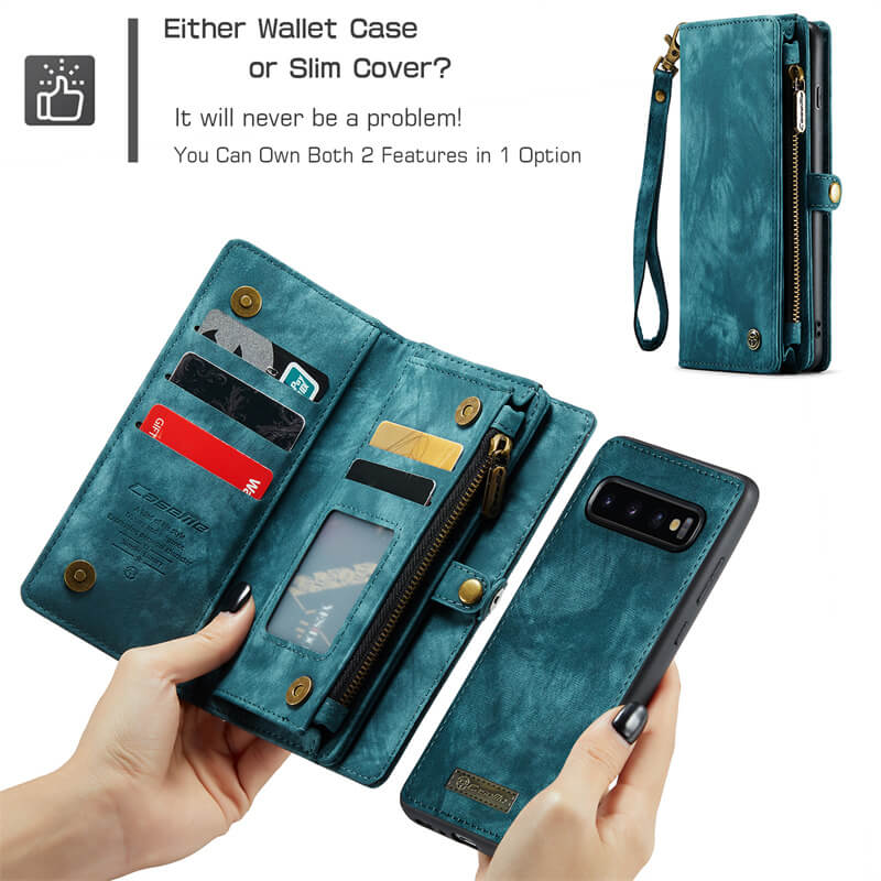 CaseMe Samsung Galaxy S10 Plus Wallet Case with Wrist Strap - Image 8