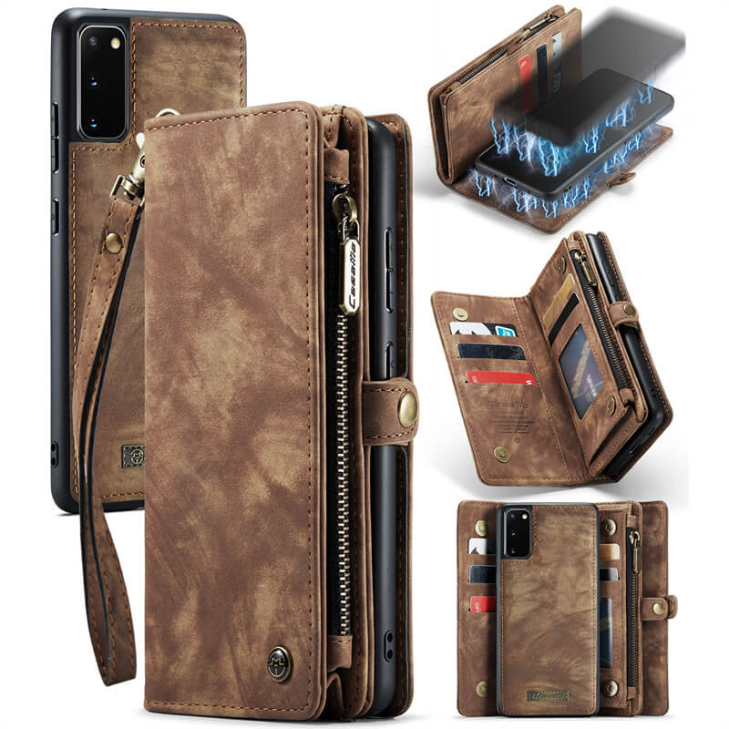 CaseMe Samsung Galaxy S20 Wallet Case with Wrist Strap
