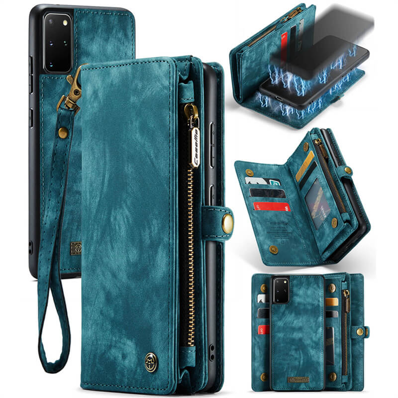 CaseMe Samsung Galaxy S20 Plus Wallet Case with Wrist Strap