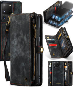 CaseMe Samsung Galaxy S20 Ultra Wallet Case with Wrist Strap