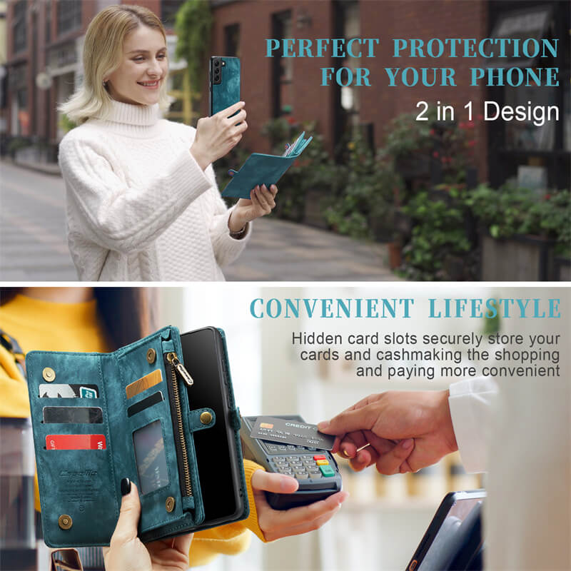 CaseMe Samsung Galaxy S21 Plus Wallet Case with Wrist Strap - Image 5