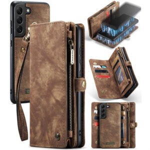 CaseMe Samsung Galaxy S21 Plus Wallet Case with Wrist Strap