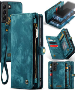 CaseMe Samsung Galaxy S21 FE Wallet Case with Wrist Strap