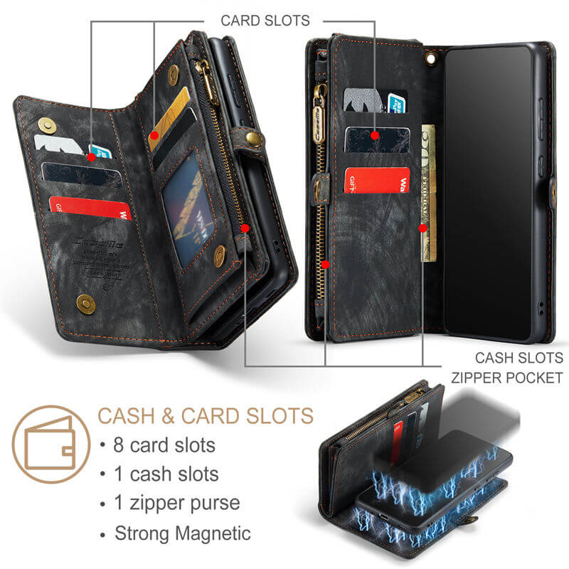 CaseMe Samsung Galaxy S21 Ultra Wallet Case with Wrist Strap - Image 3