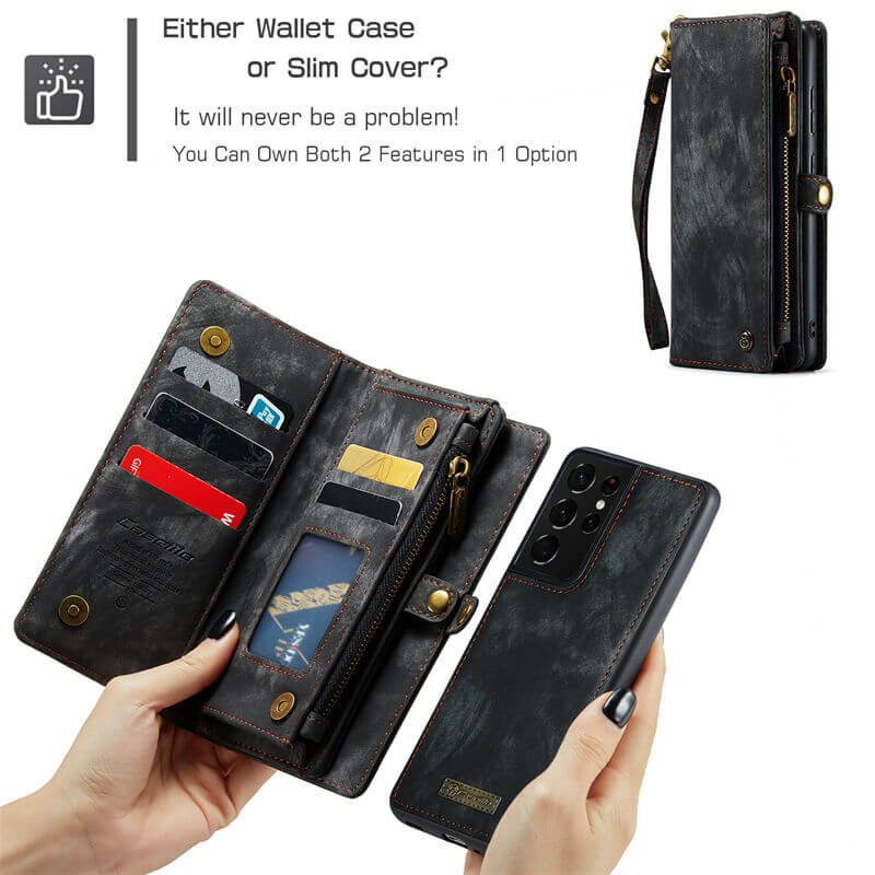 CaseMe Samsung Galaxy S21 Ultra Wallet Case with Wrist Strap - Image 8