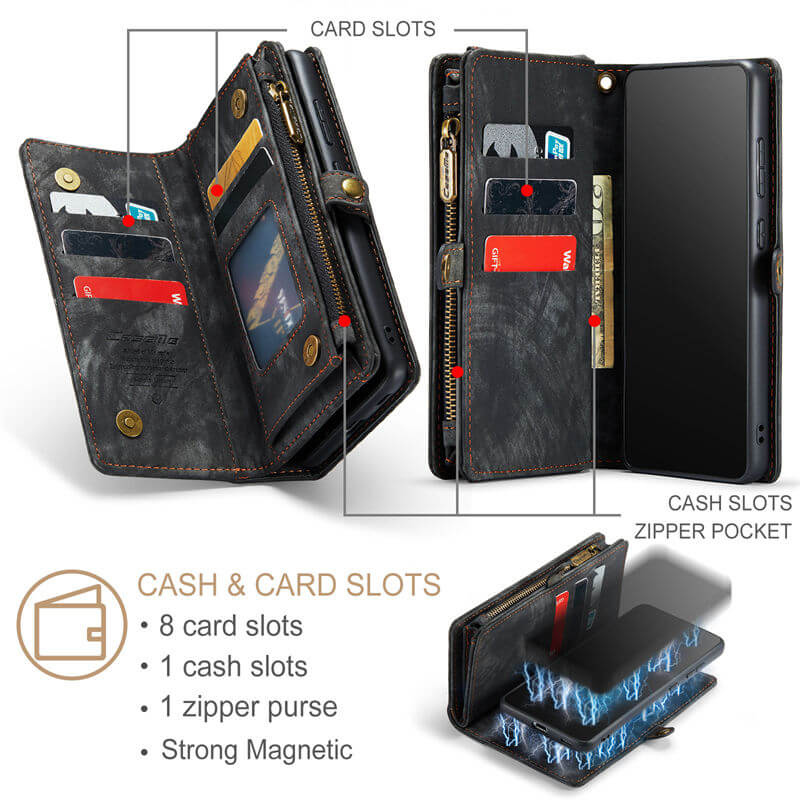 CaseMe Samsung Galaxy S22 Plus Wallet Case with Wrist Strap - Image 3