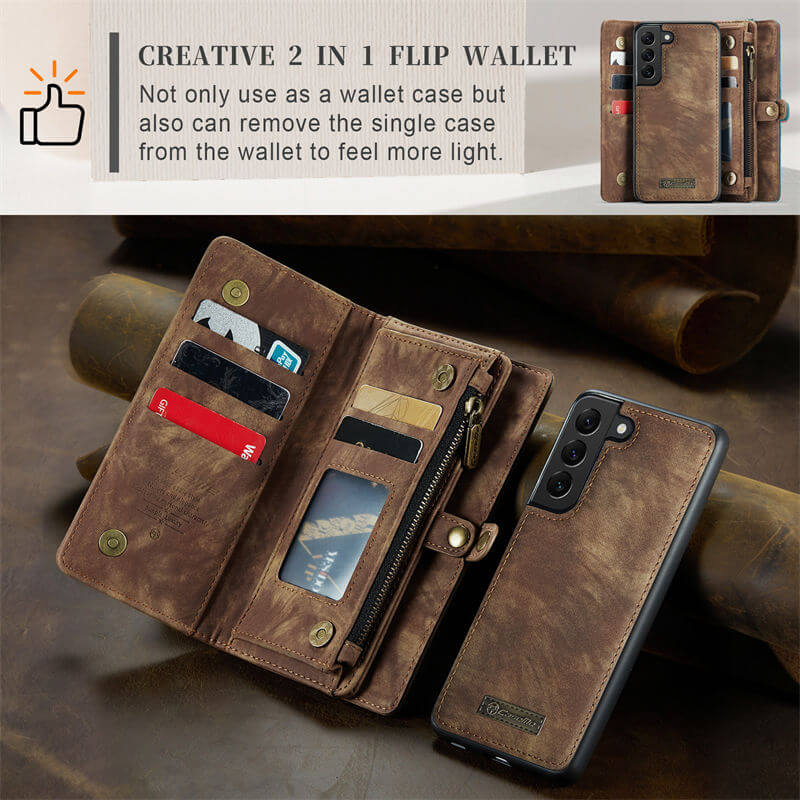 CaseMe Samsung Galaxy S22 Wallet Case with Wrist Strap - Image 7