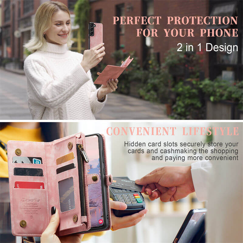 CaseMe Samsung Galaxy S23 Plus Wallet Case with Wrist Strap - Image 5