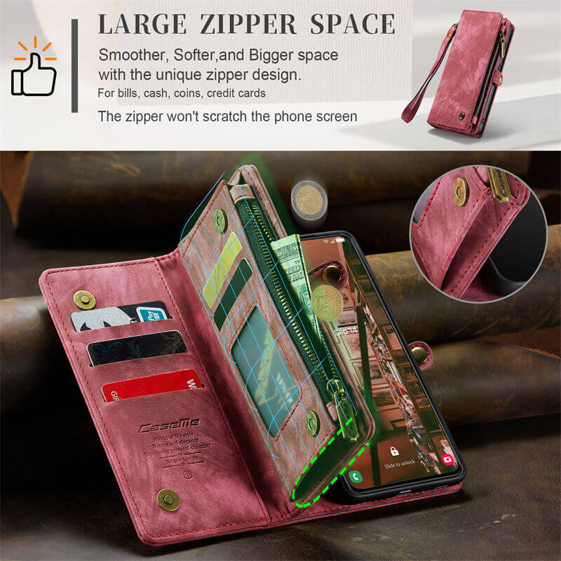 CaseMe Samsung Galaxy S23 Plus Wallet Case with Wrist Strap - Image 6