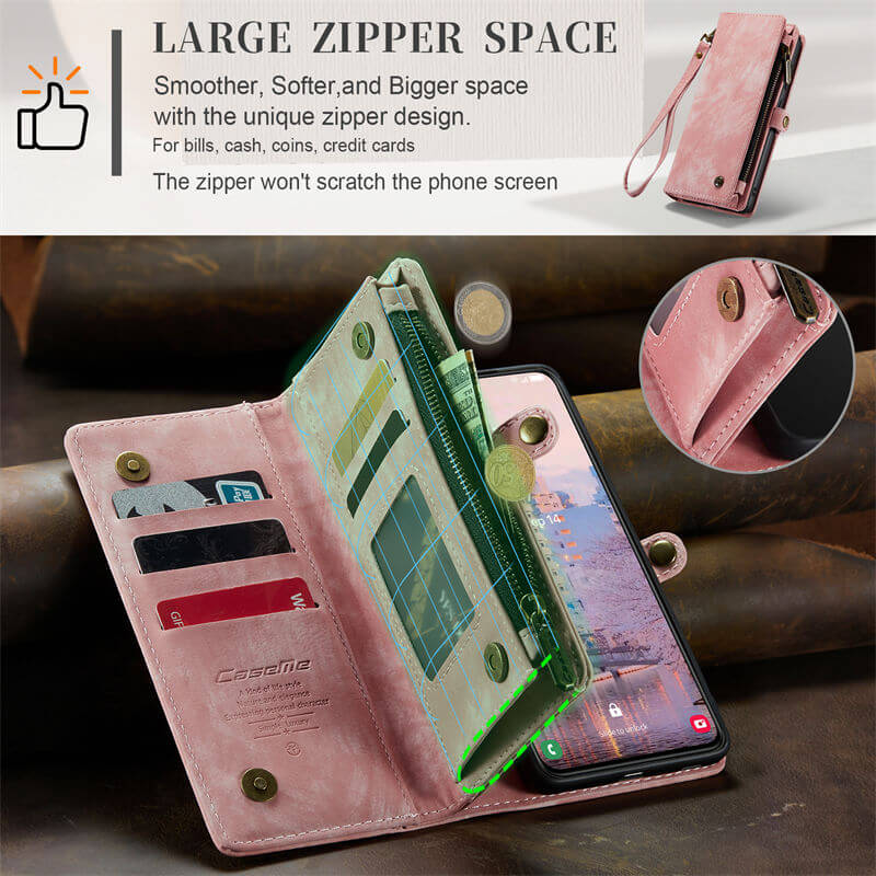 CaseMe Samsung Galaxy S23 Wallet Case with Wrist Strap - Image 6