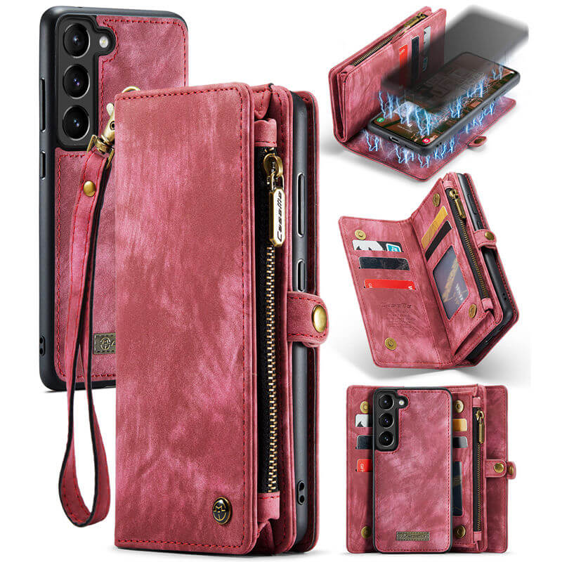CaseMe Samsung Galaxy S23 Plus Wallet Case with Wrist Strap