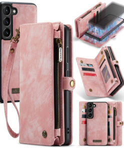 CaseMe Samsung Galaxy S23 Wallet Case with Wrist Strap
