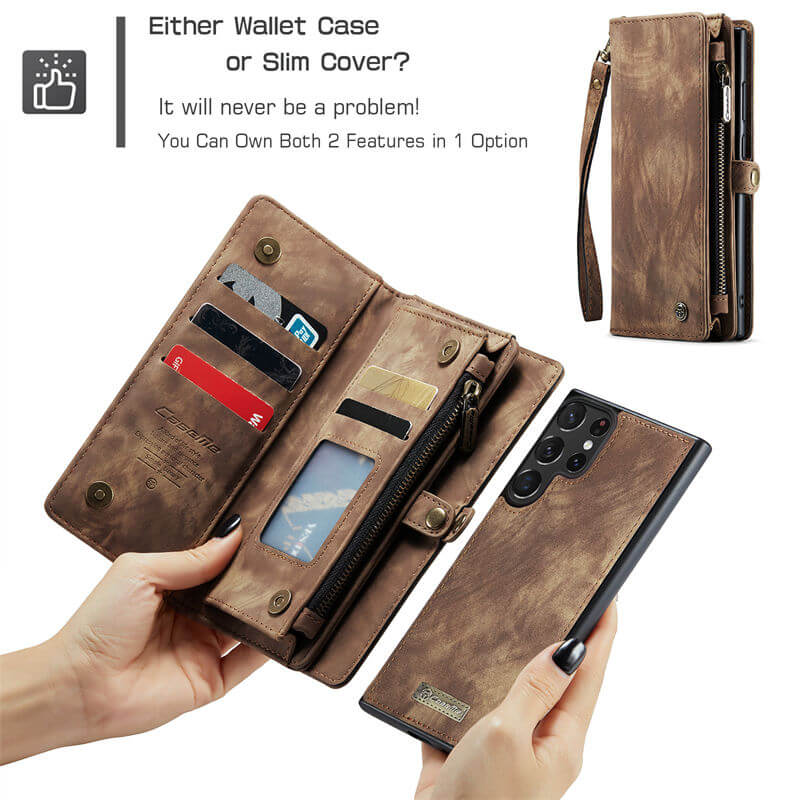 CaseMe Samsung Galaxy S23 Ultra Wallet Case with Wrist Strap - Image 8