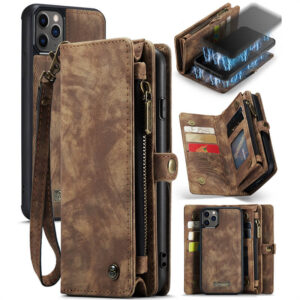 CaseMe iPhone 11 Pro Wallet Case with Wrist Strap