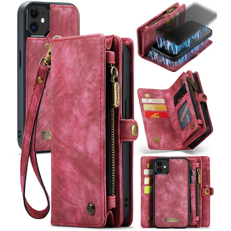 CaseMe iPhone 12 Mini Wallet Case with Wrist Strap