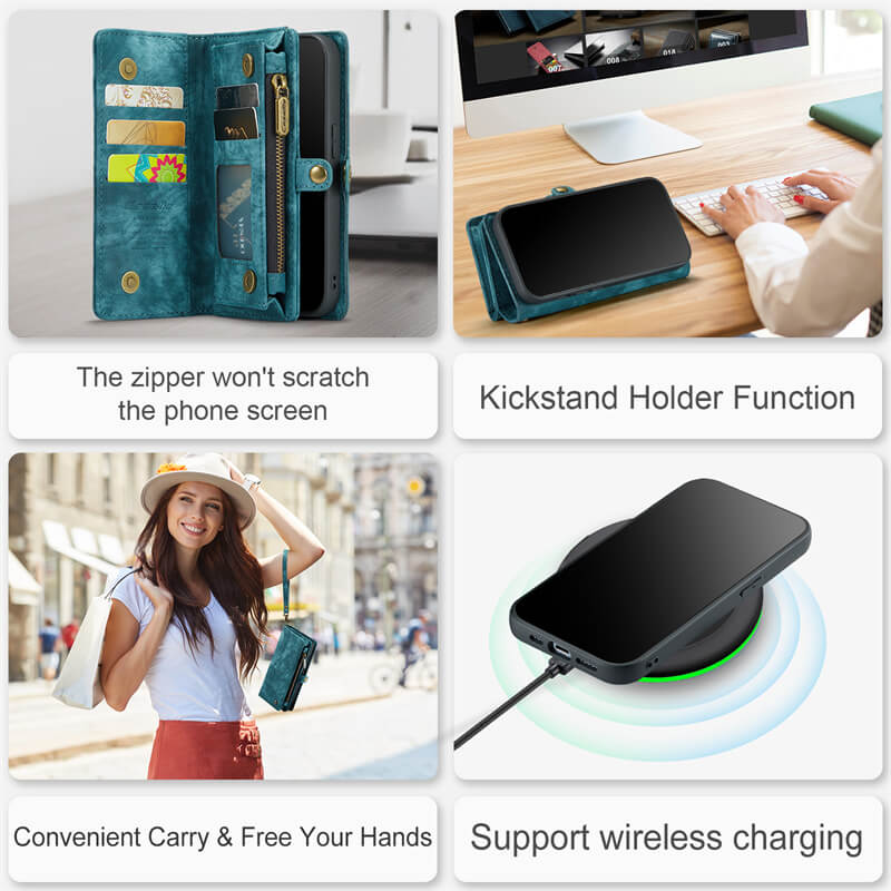 CaseMe iPhone 12 Pro Max Wallet Case with Wrist Strap - Image 4