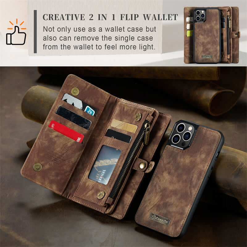 CaseMe iPhone 12/12 Pro Wallet Case with Wrist Strap - Image 7