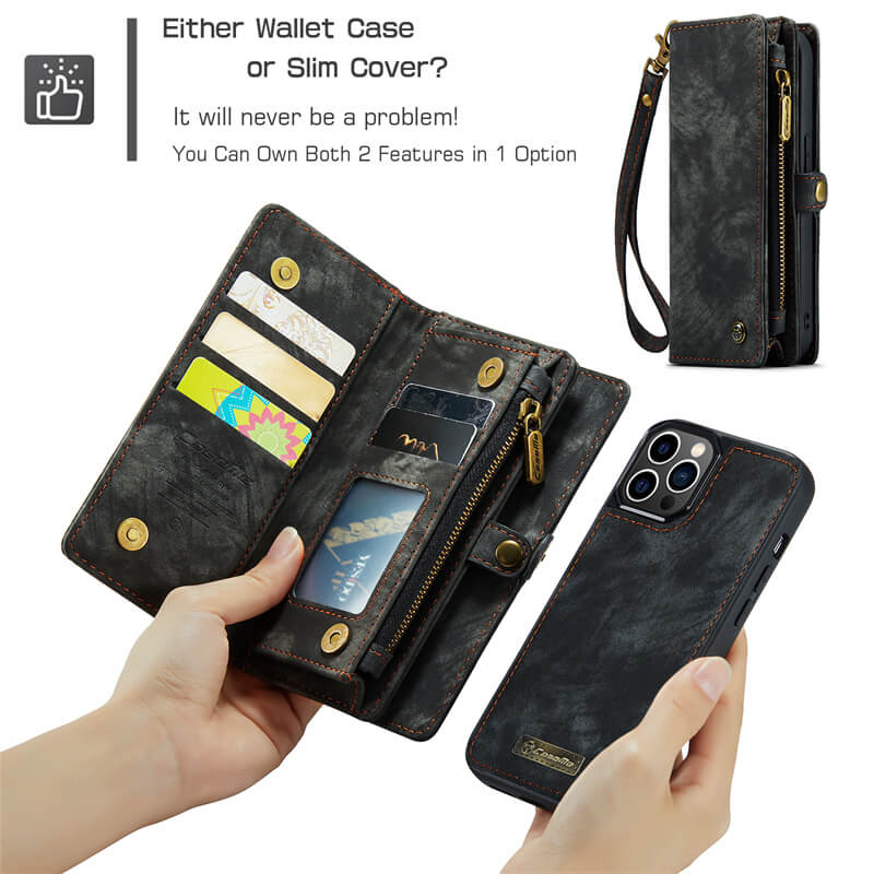 CaseMe iPhone 12 Pro Max Wallet Case with Wrist Strap - Image 8
