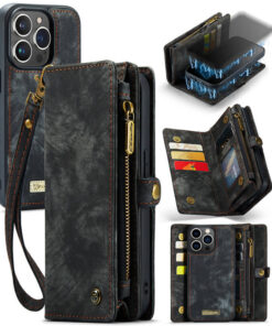 CaseMe iPhone 13 Pro Wallet Case with Wrist Strap