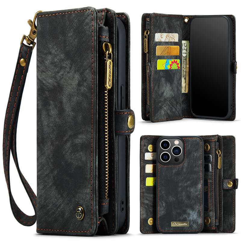CaseMe iPhone 13 Pro Wallet Case with Wrist Strap - Image 11