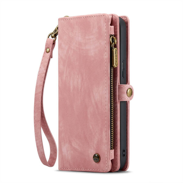 Alternative view of CaseMe iPhone 15 Wallet Magnetic Case with Wrist Strap