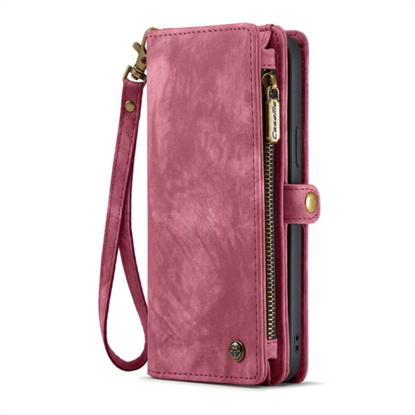 Alternative view of CaseMe iPhone 15 Plus Wallet Magnetic Case with Wrist Strap