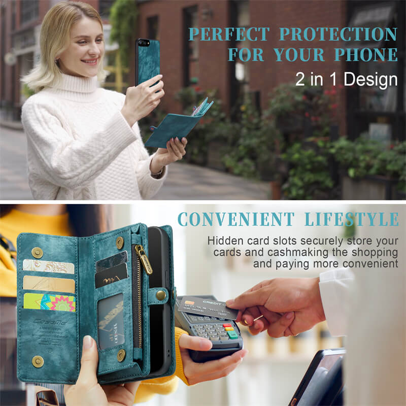 CaseMe iPhone 7 Plus/8 Plus Wallet Case with Wrist Strap - Image 5