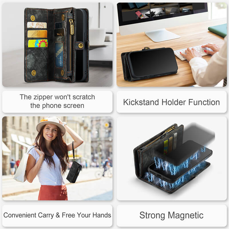 CaseMe iPhone 7 Plus/8 Plus Wallet Case with Wrist Strap - Image 4