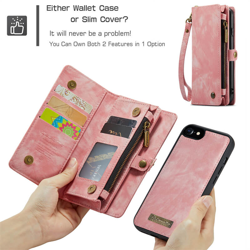 CaseMe iPhone 7/8/SE 2020/SE 2022 Wallet Case with Wrist Strap - Image 8