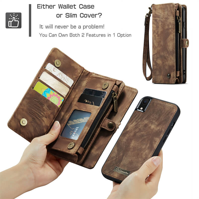 CaseMe iPhone XR Wallet Case with Wrist Strap - Image 8