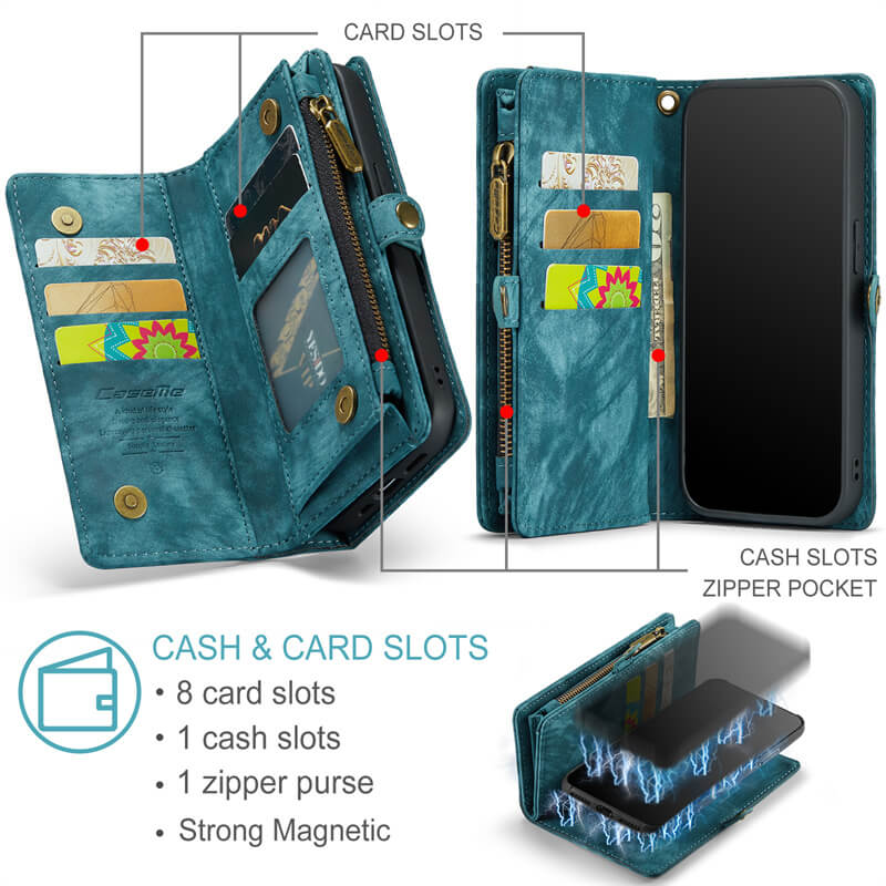 CaseMe iPhone XS Max Wallet Case with Wrist Strap - Image 3