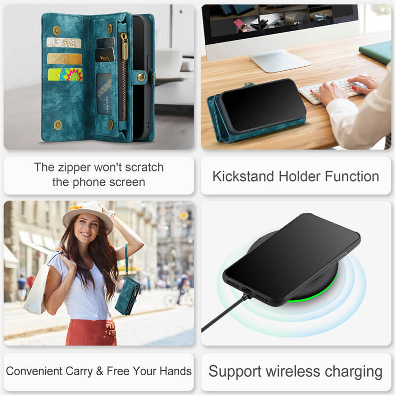 CaseMe iPhone X/XS Wallet Case with Wrist Strap - Image 4