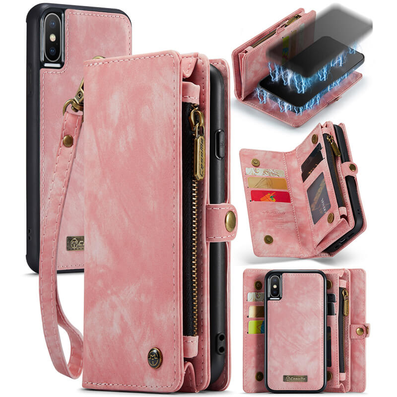CaseMe iPhone X/XS Wallet Case with Wrist Strap