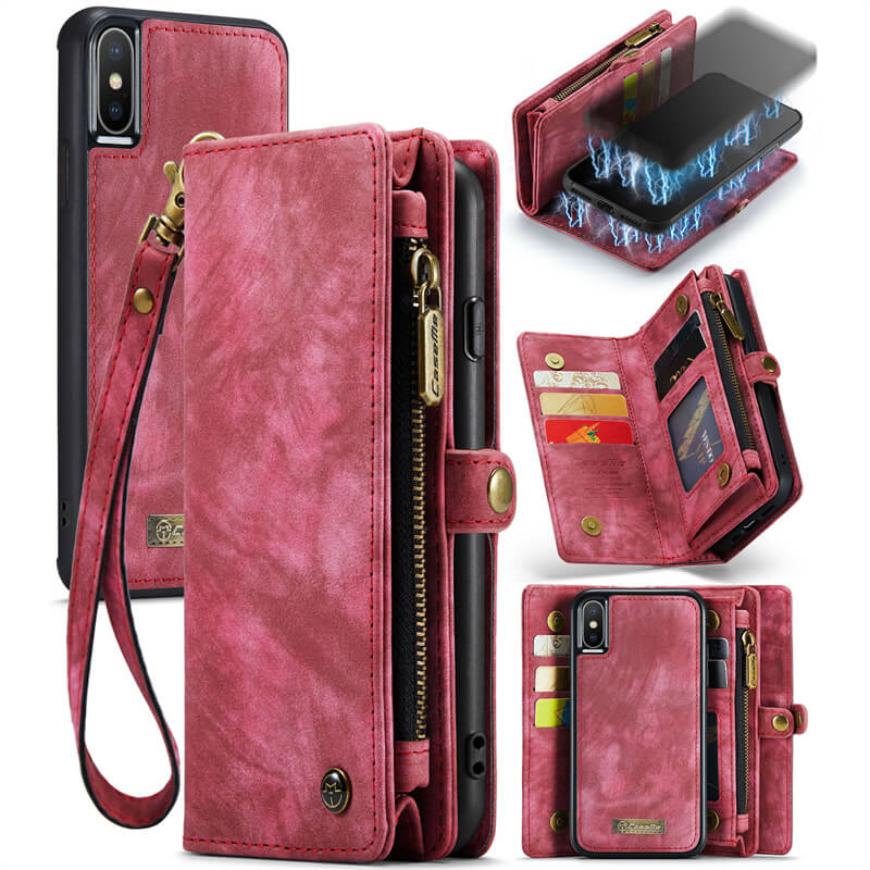 CaseMe iPhone XS Max Wallet Case with Wrist Strap
