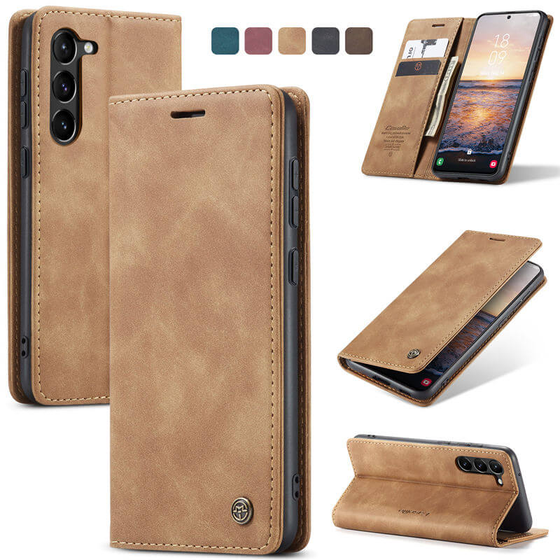 CaseMe Samsung Galaxy S23 Wallet Suede Leather Case